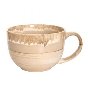 Grande tasse &agrave; th&eacute; en c&eacute;ramique de 700 ml - Bols &agrave; c&eacute;r&eacute;ales avec anse - Bol &agrave; soupe - Bol &agrave; salade - Bol &agrave; ramen pour caf&eacute;, c&eacute;r&eacute;ales, soupe, collations, salade, cr&egrave;me glac&eacute;e (brun-gris) (hengshukeji, neuf)