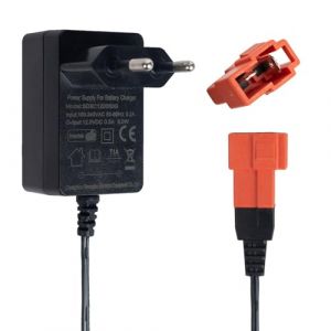 Chargeur de batterie 12 V pour enfants - Chargeur de batterie 12 V - Compatible avec Kid Trax Disney Frozen, Mickey Minnie Mouse, Audi R8, Moto ATV et plus de voitures jouets - Prise carrée (JSSANDAN-UK, neuf)
