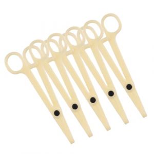 VICASKY 5 pi&egrave;ces Pince Percing Jetable Beige Pince &agrave; Joint pour Piercing Corps Forceps Plastique Professionnels Utilisation Facile et Hygi&eacute;nique pour Femme et Homme (Belicious Helper, neuf)