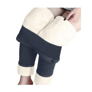 Legging Polaire Femme Grande Taille Hiver Molletonn&eacute; Chaud Pantalon Fuseau Taille Haute Thermique Leggings Fourr&eacute; Chauffant Coton Collants Jogging (UZHIUO, neuf)