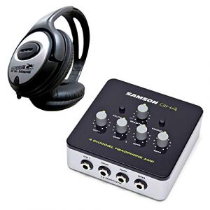 Samson QH4 Amplificateur de casque 4 canaux + casque Keepdrum (keepdrum, neuf)