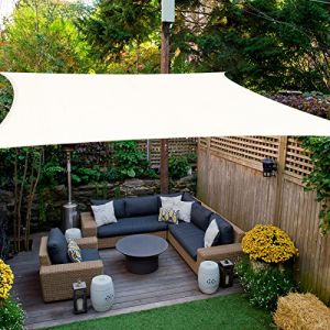 HAIKUS Voile d'ombrage Carré 2,5x2,5 m, Toile Ombrage HDPE Respirant (185g/㎡), Filet dombrage 3m avec Protection UV pour Patio Jardin Terrasse Camping Extérieur, Blanc 2,5x2,5m (Bleu Eden, neuf)