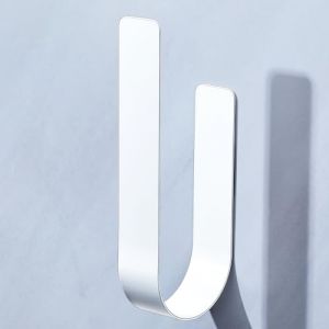 Rangement Papier Toilette, Porte Papier Toilette pour 3 Rouleaux de r&eacute;serve, M&eacute;tal Porte Rouleau Papier Toilette, Support Papier Toilette Mural, Porte Papier WC Adh&eacute;sif, Blanc (Loxsun, neuf)