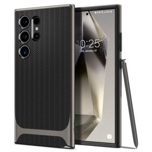 Spigen Neo Hybrid Coque Compatible avec Samsung Galaxy S24 Ultra 5G - Gunmetal (Spigen EU, neuf)