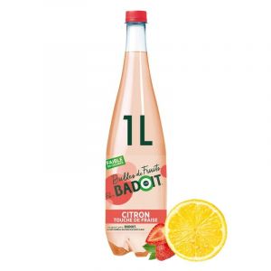 BADOIT - Bulles De Fruits Citron Touche De Fraise 1L - Lot De 4 (J&S France, neuf)