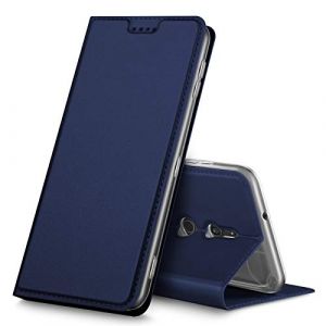Verco Etui pour Sony Xperia XZ2, Coque Pochette Portefeuille pour Housse Xperia XZ2 avec Magn&eacute;tique Fonction Wallet - Bleu (ATS-Discounter, neuf)