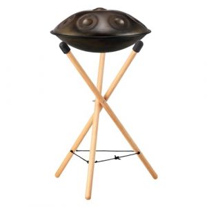 Support de handpan, support de handpan r&eacute;glable - Structure du tr&eacute;pied,Support r&eacute;glable, support de caisse claire en bois massif portable et robuste pour tambour avec langue en acier (vuarend, neuf)