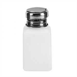 Flacon Pompe 200 Ml pour Dissolvant de Vernis &agrave; Ongles Distributeur D'alcool en Plastique et en Acier Inoxydable Push Down Vide Verrouillable Flacon Distributeur de Pompe pour Vernis &agrave; Ongles et D&eacute;maq (Yulinnet, neuf)