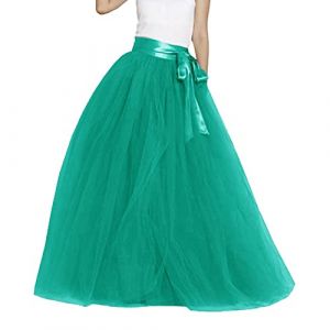 PINTUTU Jupe Longue Tulle Femme Vintage Jupes Tulles Deguisement Tutu de Danse Jupe Tutu Bouffante Adulte Jupon Long Mariage Princesse Tutu Ballet Classique Mariage Cadeau Femme (PINTUTU SEXY, neuf)