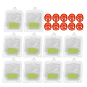 BORDSTRACT Lot de 10 Sachets De Nourriture pour Bébé Réutilisables, en Plastique sans BPA, Rechargeables pour Compote De Pommes, Yaourt, Pochette à Presser pour Enfants Purée Biologique Faite Maison (hehuashan, neuf)