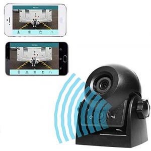 Cam&eacute;ra de recul Vue arri&egrave;re de voitur WIFI Magn&eacute;tique Etanche IP68 avec Smart APP pour iPhone et Android, Vision de Nuit Marche Cam&eacute;ra pour voiture, VUS, Van, Remorque (Hong-EU, neuf)