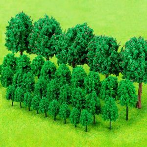 Lot de 50 Arbres Miniatures, Mod&egrave;le Arbre en Plastique, Mod&egrave;le Train Arbres, Mixte Mod&egrave;le Arbres, Mod&egrave;le Arbres, pour Paysage de Bricolage, Paysages Miniatures, Table de Sable, Mod&egrave;le Paysage, 3- 9 cm (Wqajly, neuf)