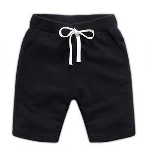 Dingdong B&eacute;b&eacute; Enfant Gar&ccedil;on Et&eacute; Coton Shorts（Noir,5Ans） (Ding dong's Closet, neuf)