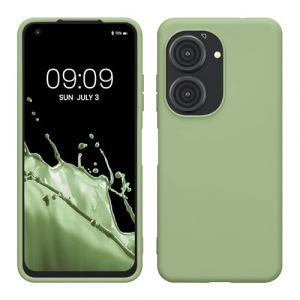 kwmobile Housse Compatible avec ASUS Zenfone 10 / Zenfone 9 Coque - Housse de téléphone Protection Souple en Silicone - Vert Clair (SX-Commerce, neuf)