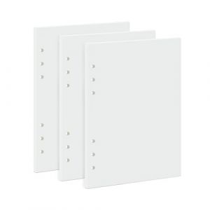 135 Feuilles Volantes Vierges A5 - Papier Épais 100g/m² - Recharge pour Classeur 6 Anneaux - Carnet Croquis, Agenda, Filofax (rongrongsm, neuf)