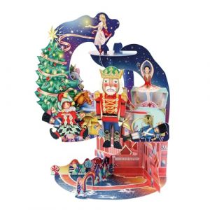 SANTORO Pendule, Carte De V&oelig;ux Pop-Up 3D De No&euml;l - Casse-Noisette - pour Les Enfants, pour La Famille, No&euml;l, Festif (Santoro London, neuf)