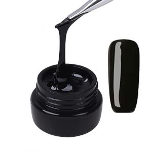 Kit de vernis à ongles en gel de peinture 3D noir pour dessins d'art d'ongles Gel de fil de ligne de dessin Soak Off UV LED ensemble de manucure, 8g (AdheRe Nail, neuf)