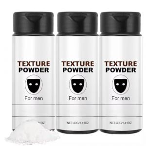 Poudre Texturisante Cheveux, Poudre Coiffante, Poudre Coiffante Homme, Poudre Texture, Texture Powder, Effet Mat Et Volume Maximisé Poudre Texturisante Pour Homme, Poudre Haare Mit Effekt (40g, 3PC) (FEIBAO&-Wu, neuf)