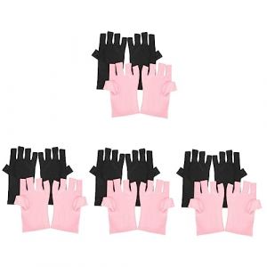 HAPINARY Lot De 8 Paires De De Manucure Anti-Uv Pour Ongles, Mitaines Anti-Uv Pour Femmes, De Manucure En Polyester, De Protection Anti-Uv Pour Ongles En Gel (Gan Gardner, neuf)