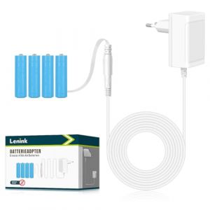 Lenink 4 piles AA remplac&eacute;es par l'alimentation, compatible avec Nuki Smart Lock 3.0/3.0 Pro, guirlande lumineuse, station m&eacute;t&eacute;o (pas pour flash), d&eacute;coration de jour de No&euml;l. (AieveDirect, neuf)