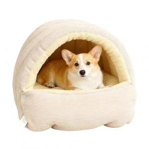 Panier pour Chat Douillet - 45x30x19cm Sac De Couchage Moelleux avec Coussin Amovible | Tente Moelleuse Et Chaude | Douillet pour Chien | Nid d'animal Chaud Chat (zhangzhiweI, neuf)