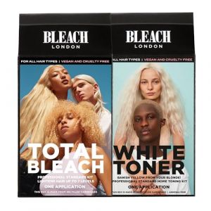 BLEACH LONDON Total Bleach Kit x Bleach London White Toner Kit pour créer une base blond froid (RowMi, neuf)