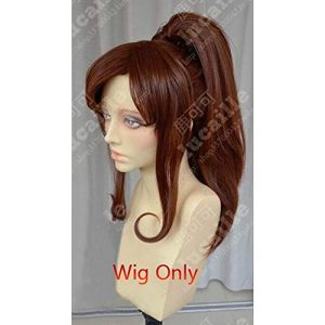 GUANBBD Sailor Moon Sailor Jupiter Makoto - Cheveux courts en queue de cheval - Résistant à la chaleur - Pour cosplay - Avec bonnet uniquement (GUANBAIJI1982, neuf)