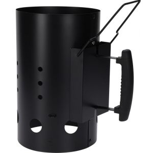 Bambelaa! Allume-charbon pour barbecue - Allume-feu pour barbecue - Chemin&eacute;e - Barbecue au charbon de bois - Barbecue au charbon de bois - Accessoire XXL - Grand avec double poign&eacute;e - Environ 19 x (Bambelaa!, neuf)