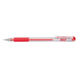 PENTEL stylo roller &agrave; encre gel Hybrid Gel Grip K116, rouge (Stock Bureau Maison Bien-&ecirc;tre, neuf)