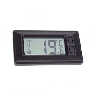 Riloer Mini thermomètre numérique pour voiture Noir (LanCo2020, neuf)