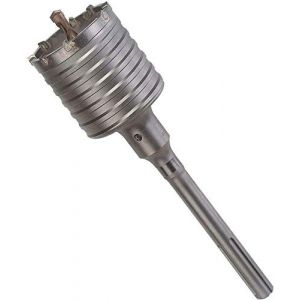 Scie à Cloche Trépan Couronne Carotteuse à Sec SDS MAX 30-160 mm diamètre complet pour marteau perforateur 125 mm (14 tranchants) SDS MAX 350 mm (daw21onlineshop, neuf)