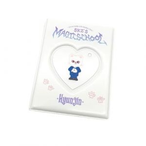 SKZOO Porte-cartes photo SKZ's Magic School Classeur avec porte-clés « Stay » pour album photo avec 16 pages intérieures pour cartes postales (Hyunjin) (SCIS-FR, neuf)