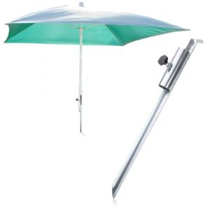com-four&reg; Support de parasol en acier galvanis&eacute; - piquet pour le sol - base pour parasol sur la plage - pied de parasol - &Oslash; 12-32 mm (metallic) (COM-FOUR  Vertriebs GmbH, neuf)