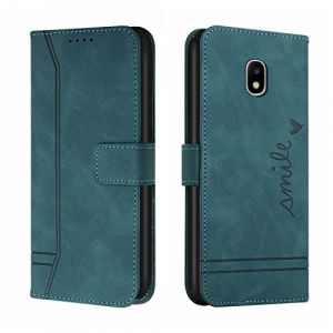 Bravoday Coque pour Galaxy J530 / J5 2017, Etui Cuir avec Magnetique, Flip Pochette Housse pour Galaxy J530 / J5 2017 Protection, Vert (Bravoday, neuf)