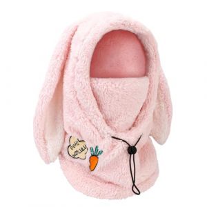 PHOGARY Cagoule hiver pour femme, Femme Homme Balaclava Hiver Thermique, Coupe-vent Masque Ski Couvre Casque Ski, Cagoule Lapin, Rose (Skowx, neuf)