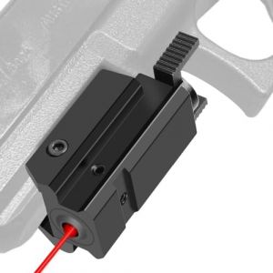KinZon Viseur Laser Rouge Picatinny pour 20MM, viseur Laser pour Pistolet avec Support sur Rail (KinZon Official, neuf)