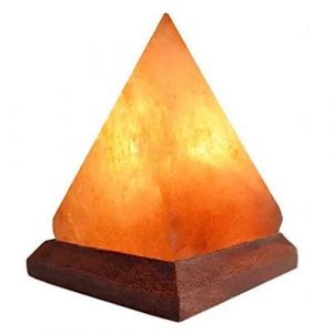 Pinafresa Lampe de Sel en Cristal de L'Himalaya USB Led Lampe en Cristal de Sel Pyramide Lampe Décorative en Cristal Lampe D'Ambiance Atmosphère (HrenH, neuf)