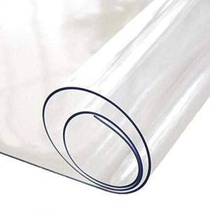 Nappe Transparente épaisseur 2 mm d'épaisseur - Largeur 90 cm – Film épais Protection PVC Transparent 2 MM - Roulé sur Tube (sans Plis) (90 x 400 cm) (Nortufting, neuf)