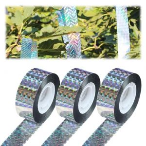 effaroucheur oiseaux exterieur,3 rouleaux de ruban adh&eacute;sif double face 80 m x 2,4 cm repulsif pigeon,anti pigeon,effaroucheur oiseaux,effaroucheur pigeons,adapt&eacute; aux balcons,corbeaux,jardins,vergers (TINGJIE-EU, neuf)