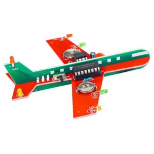 Sarini Kit de Fabrication de Circuits Flash &eacute;lectroniques pour Petit Avion, Planche d'entra&icirc;nement &agrave; la Soudure, Projet de Soudure d'avion, kit d'assemblage &eacute;lectronique, Outils &eacute;lectroniques (Sarini EU, neuf)