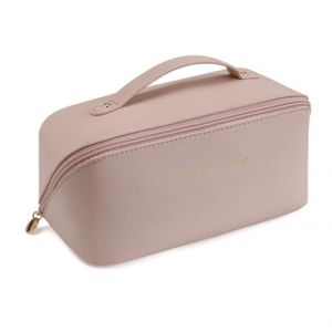 Trousse deToilette Femme, Trousse Maquillage Cosmétique Fille Ado Voyage Petite Sac à Cosmétiques Maquillage Main Originale Organiseur Fourniture Cadeau (Rose Pale) (Cabrianne, neuf)