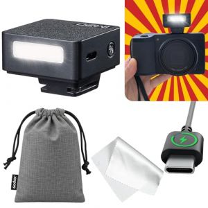 GODOX IM20 Flash Appareil Photo, 5 Niveaux de Sortie, 440 Flashs à Pleine Puissance, Chargement USB-C, Compatible avec Ricoh GR III, GR III X, Canon Sony Nikon Fujifilm Panasonic Olympus (LetWell, neuf)