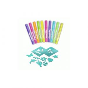 Airbrush Plush Kit de recharge avec 10 marqueurs, multicolore, lot de 10 (Booghe Toys - France - ( Fast Dispatch ), neuf)