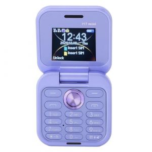 Zunate Téléphone Portable à Clapet débloqué pour Personnes âgées, 2G Basic, Le Plus Petit Téléphone Portable Facile à Utiliser avec de Gros Boutons, Radio FM, Lampe de Poche LED, Double (Topiky-U, neuf)