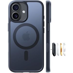 TORRAS Coque iPhone 17 avec MagSafe，[Protection Antichoc 12FT][Durable et Robuste][Toucher velout&eacute;][Texture antid&eacute;rapante][Protection magn&eacute;tique], Noir (TORRAS Direct, neuf)