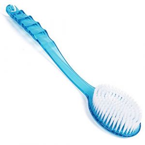 TRIXES Brosse Bleue avec Long Manche pour Masser Frotter le Dos Douche Bain Aide pour le Lavage (Digiflex FR, neuf)