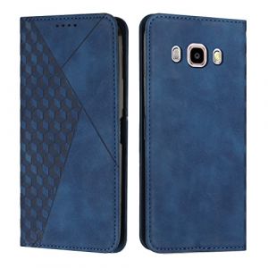 KOUYI Coque pour Samsung Galaxy J5 2016 / J510, Premium Flip Housse &Eacute;tui Protection Rabat Clapet Portefeuille Phone Cover Magn&eacute;tique [Porte Cartes] Antichoc B&eacute;quille Cover (Bleu) (LiHondar, neuf)