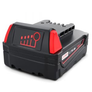 HTongD Batterie de Rechange 18V pour Batterie Milwaukee 3Ah Li-ION pour Milwaukee M18 &ndash; Compatible M18 B XC 48-11-1850 48-11-1820 48-11-1860 48-11-1815 (HTongD, neuf)