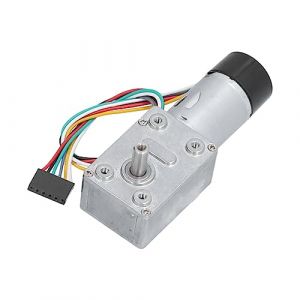 Moteur &Agrave; Engrenage &Agrave; Vis Sans Fin Avec Encodeur Moteur De R&eacute;duction D'Encodeur Dc 24V Avec Arbre Simple Autobloquant(10 Tr/Min), Motor&eacute;ducteur,Motor&eacute;ducteur (Partgry, neuf)