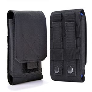 Universal Tactical Molle Holster Army Mobile Phone Belt Pouch EDC Security Pack Carry Accessory Kit Waist Bag Case Compatible iPhone 13/14/15/16 Series & Samsung Galaxy S24, A-Series (Aprocase, neuf)